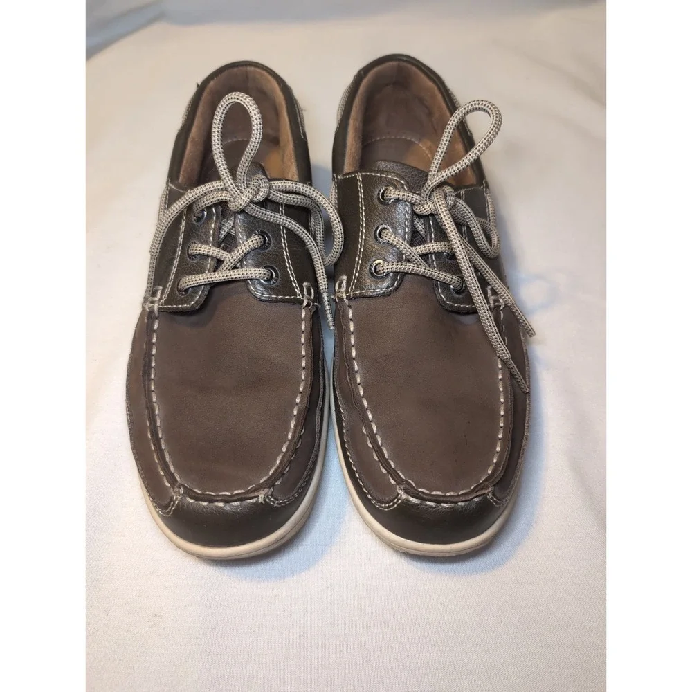 Men's Florsheim Lakeside Oxford Moc Toe 13157-200 Brown Nubuck Leather Sz 9M